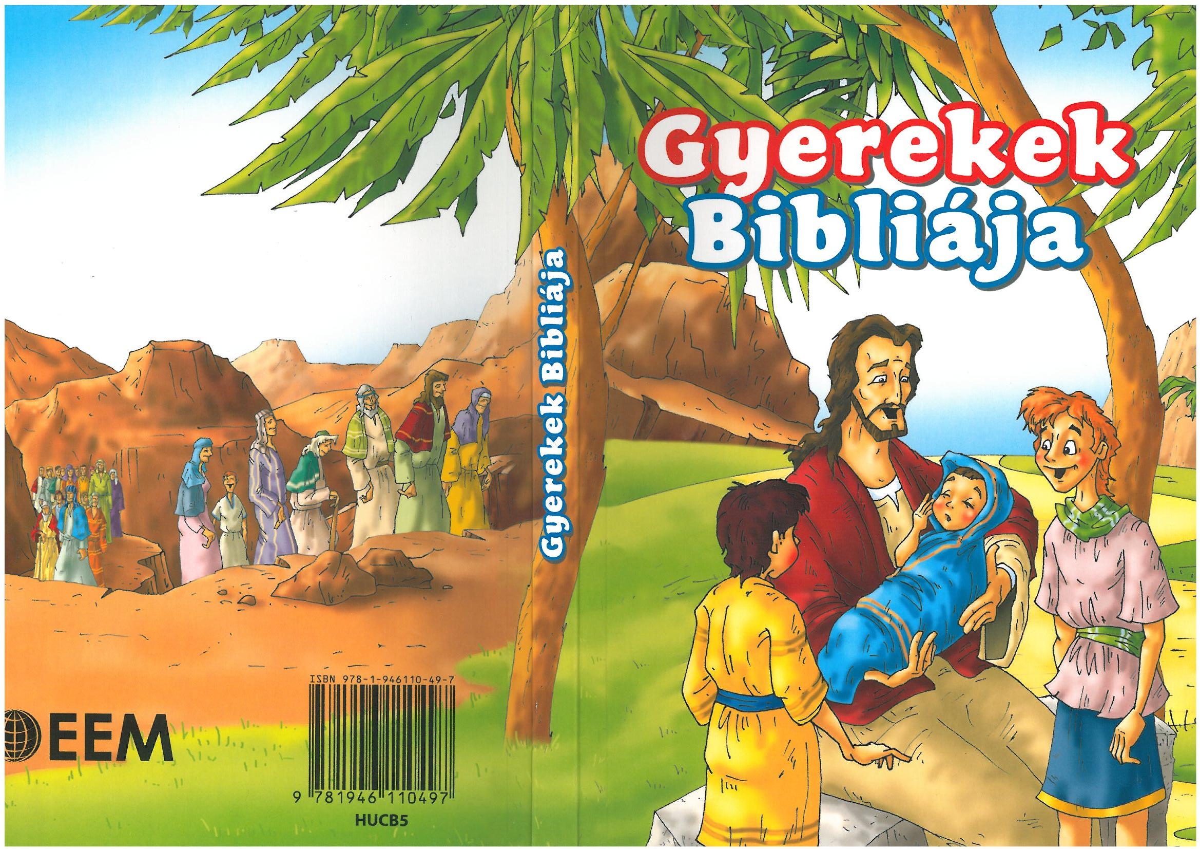 Gyerekek bibliája -borító és hátlap