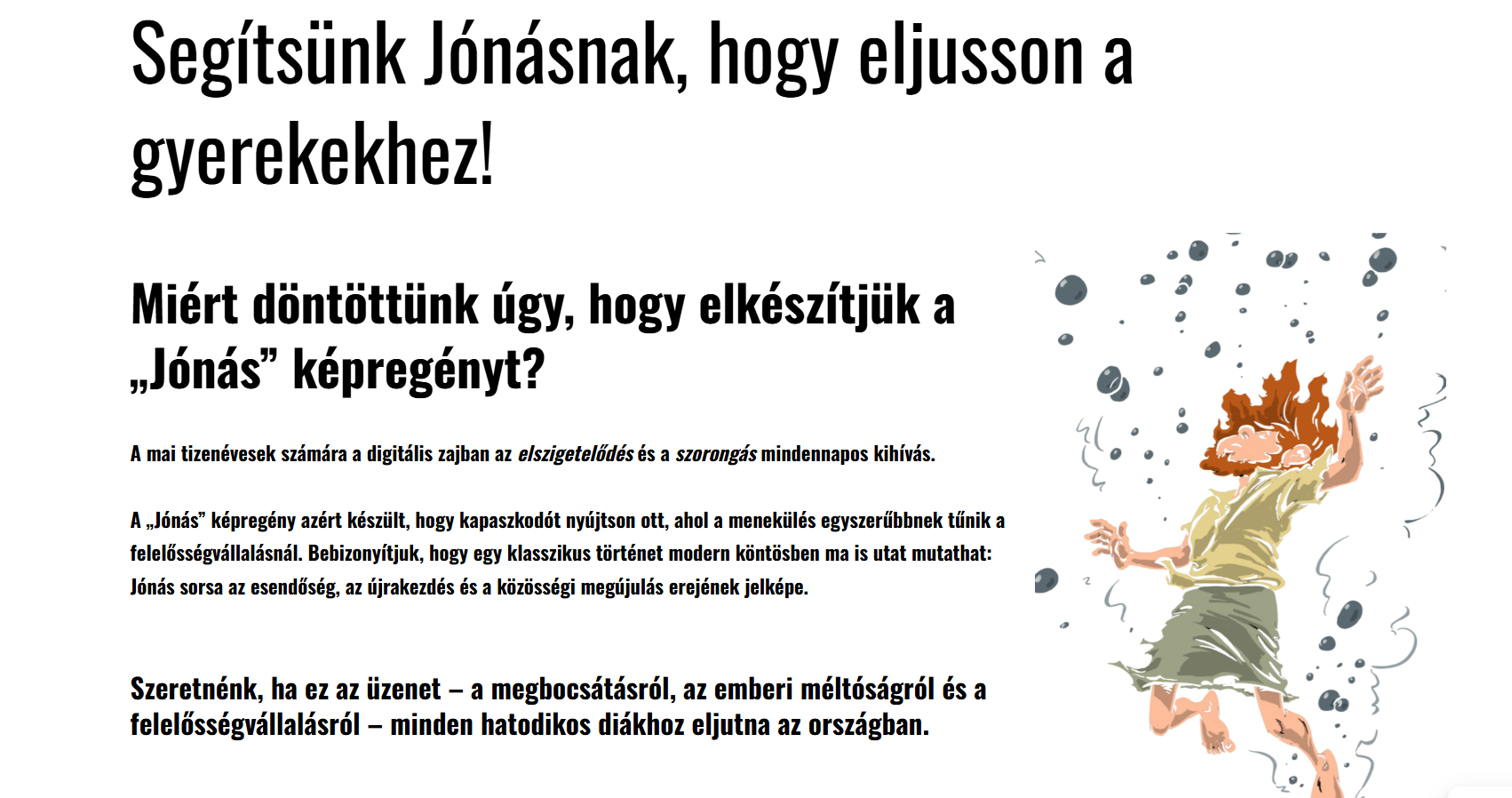Jónás a tengerben